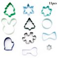 thumbnail image 2 of Cookie Cutter Stainless Steel 11PCS DIY Biscuit Cutter Chocolate Mold for Party, 2 of 10