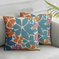 thumbnail image 3 of Blue Orange Burgundy Red Pillow Covers  Geometric Art Flower Print Decorative Outdoor Pillowcases Abstract Floral Farmhouse Throw Cushion Case Decor for Couch Sofa Bed, 3 of 7