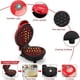 thumbnail image 2 of Red Mini Waffle Maker For Breakfast & Snacks, Detachable Sandwich Small Press Toaster, Easy-to-clean Waffle Maker-US, 2 of 5