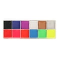 thumbnail image 2 of Face Body Paint, Fluorescent 12 Color Waterproof Professional Face Painting Palette Vibrant Colors  for Party for Festival Makeup, 2 of 7