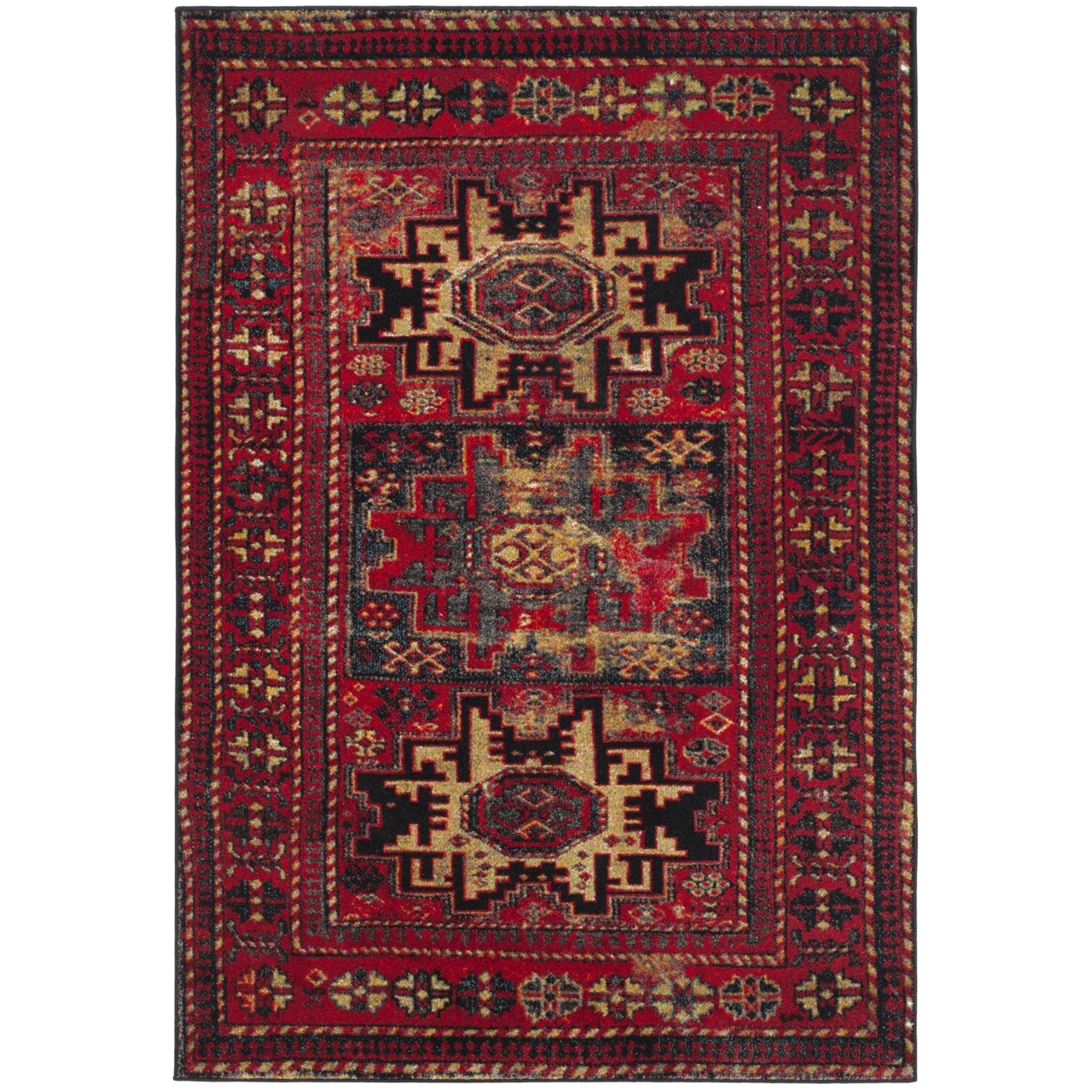 SAFAVIEH Vintage Hamadan VTH213A Red / Multi Rug