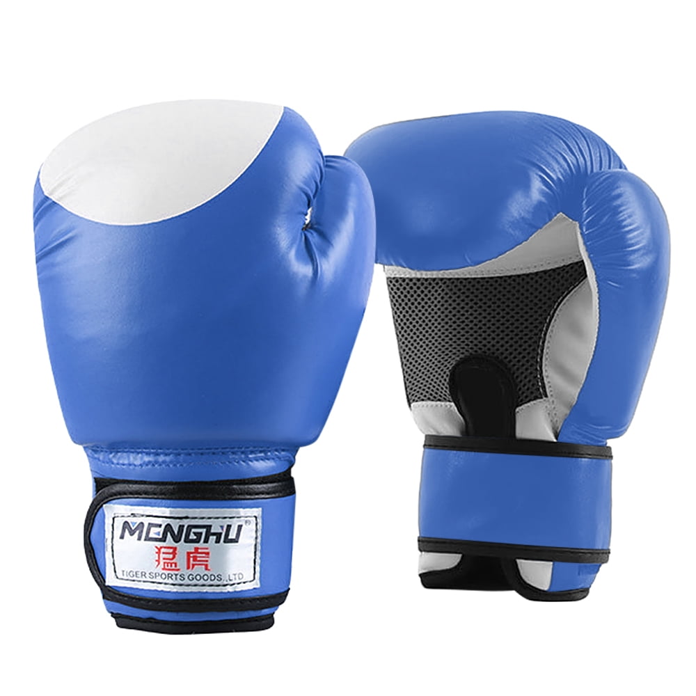 Details about   Boxing Gloves Breathable Comfortable PU Muay Thai Fighting Training Mittens 