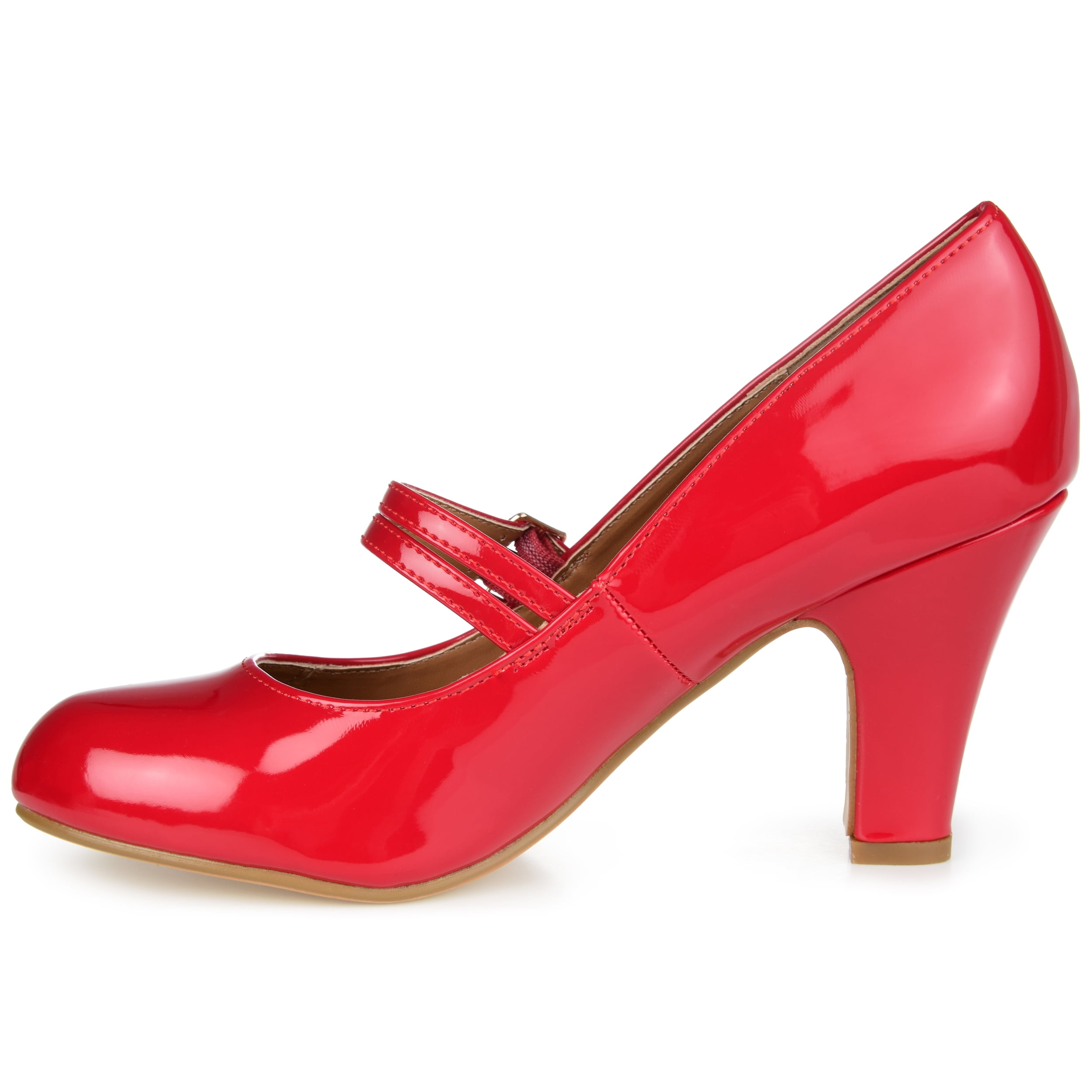 Journee Womens Wendy-09-1 Round Toe High Block Heel Pumps