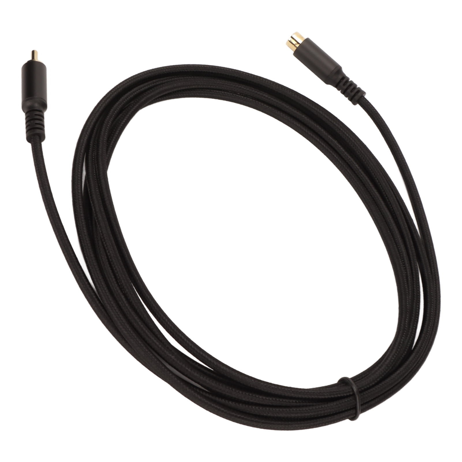 Male to Female Extension Cable 75 Ohm Coaxial AV Cord for HDTV DVD Player Subwoofer Speaker Gold Plated Double Shielded