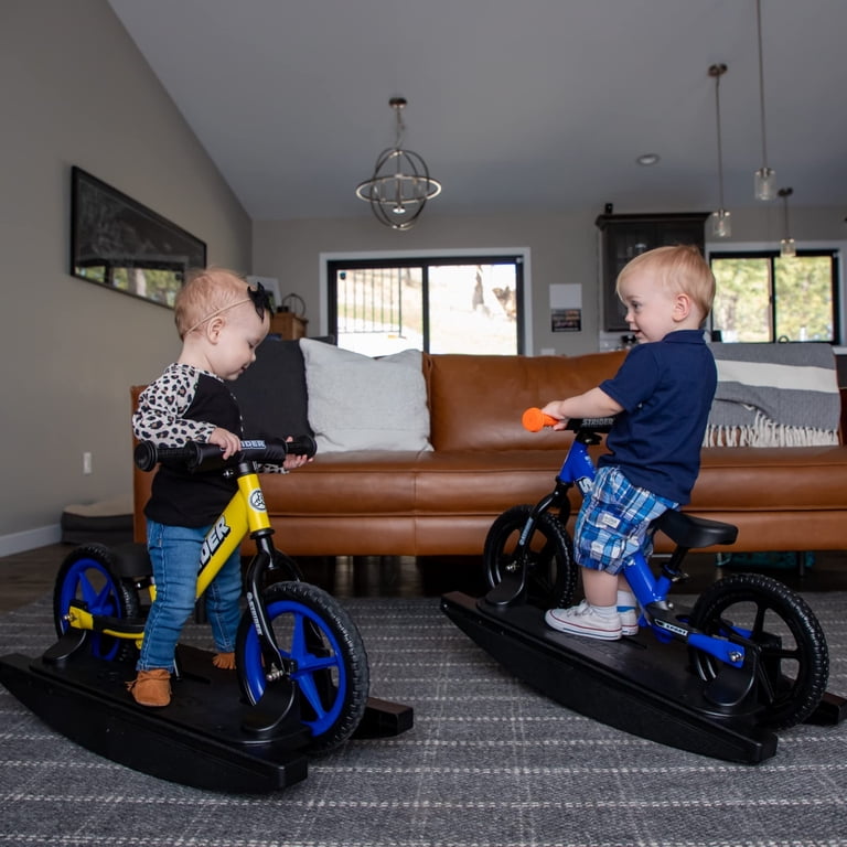 STRIDER 12ブルー Strider 12” Sport Bike + Rocking Base, for Kids 6 Months to 4