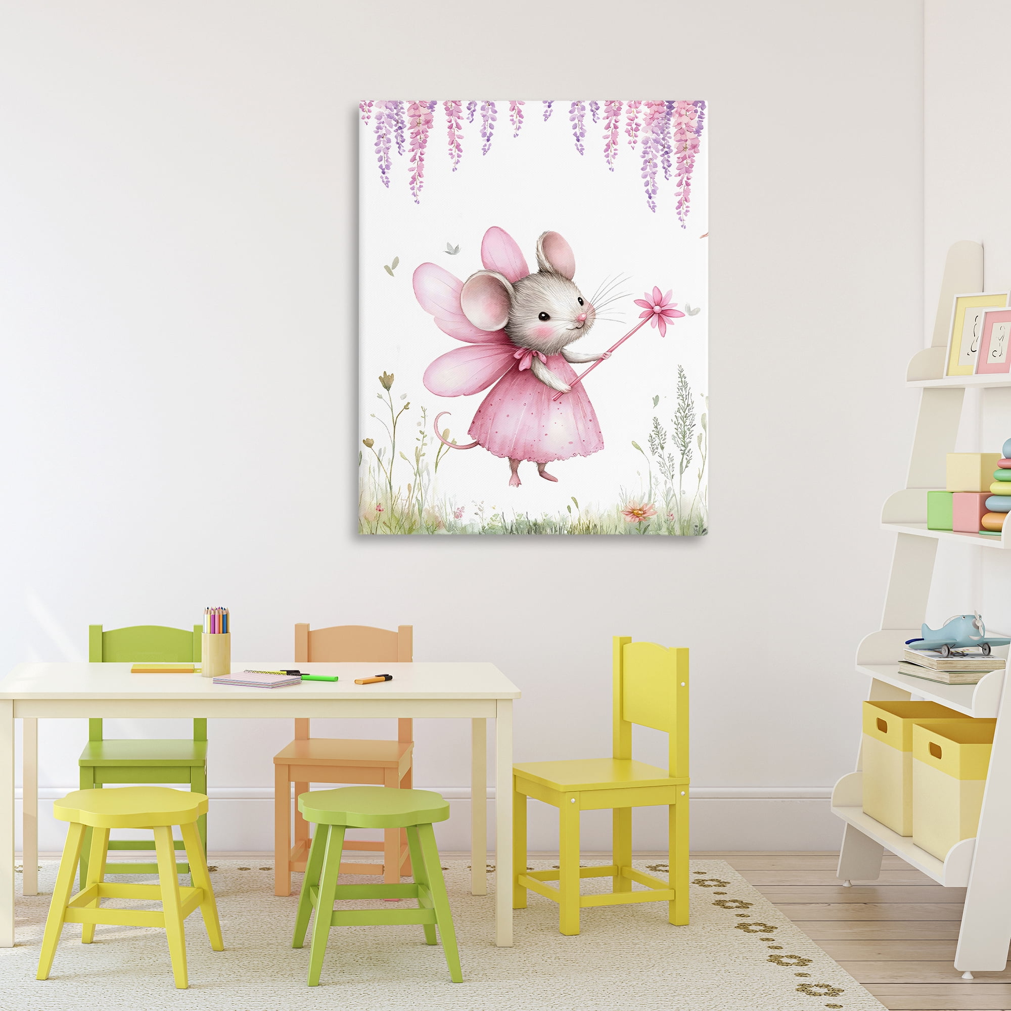 Stupell Industries Woodland Mouse Forest Fairy Canvas Wall Art, design by LSR Design Studio