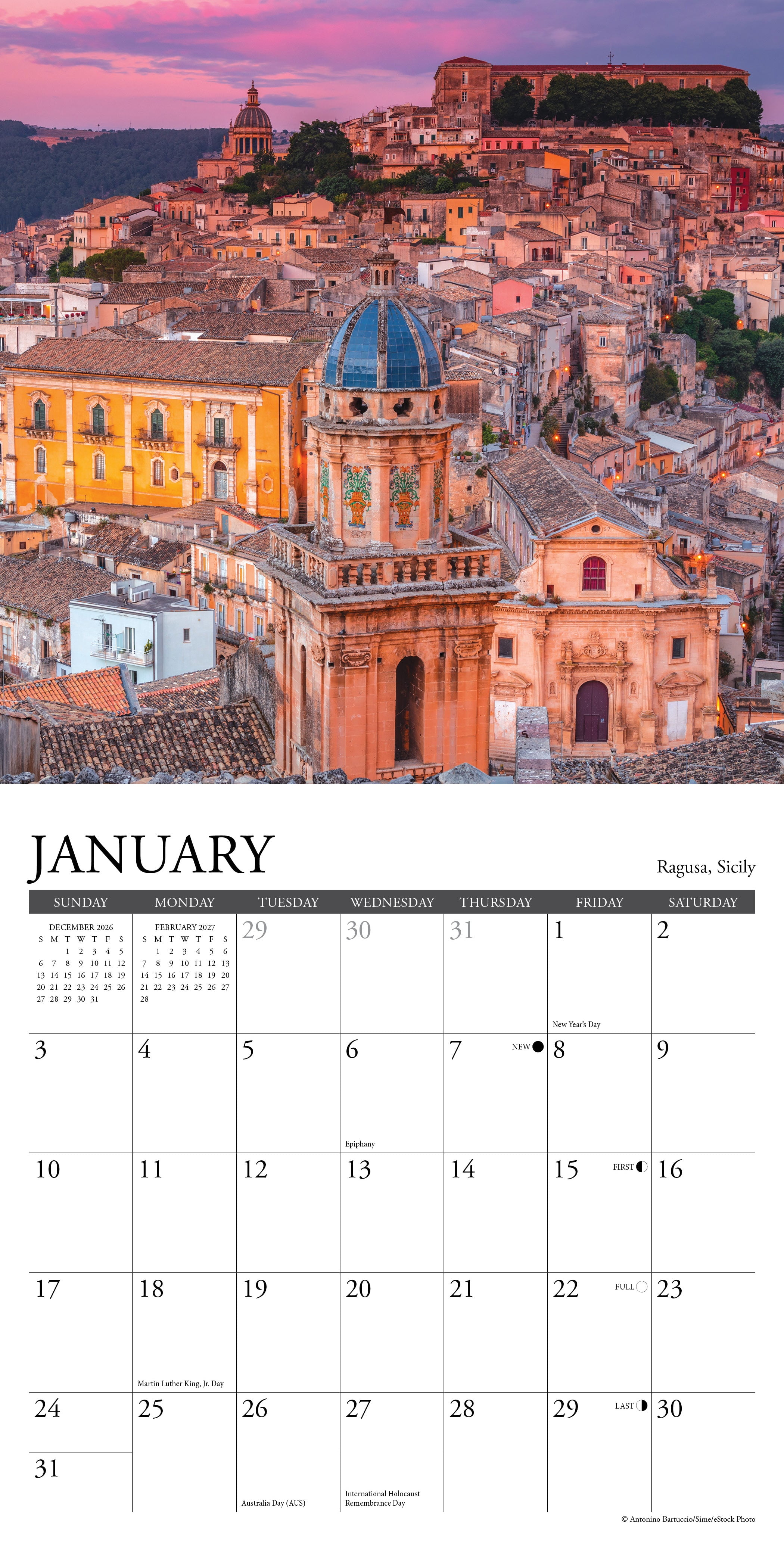Willow Creek Press, Italy 2027 Mini Wall Calendar
