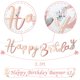 thumbnail image 3 of Banner de cumpleaños Dreamy Space Boho Floral Rose Gold Girls, 3 of 6