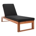 thumbnail image 5 of SAFAVIEH Solano Outdoor Patio Sunlounger, Natural/Black, 5 of 15
