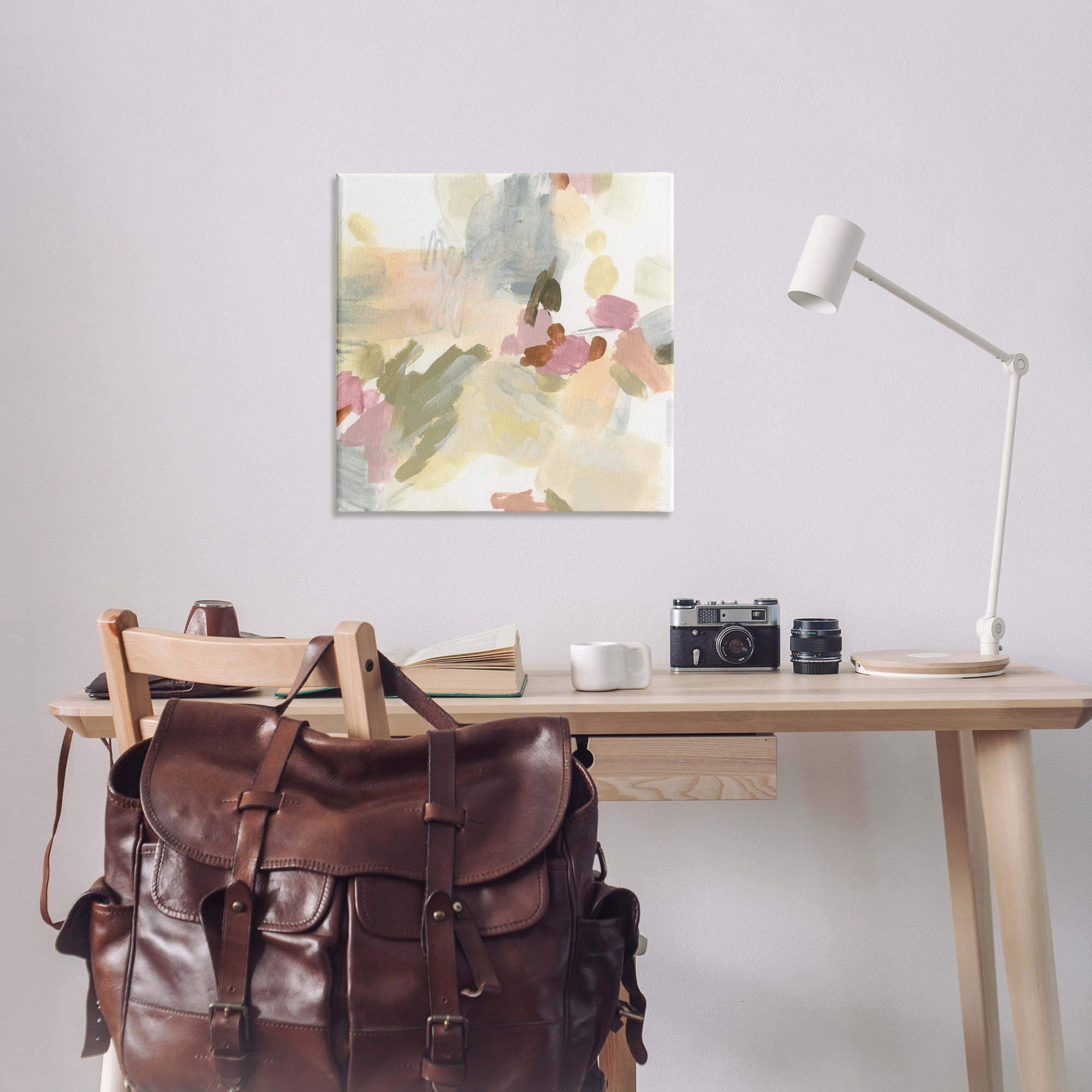Stupell Industries Soft Restless Abstraction Abstract Painting Wrapped Canvas Art Print Wall Art, 30 x 30