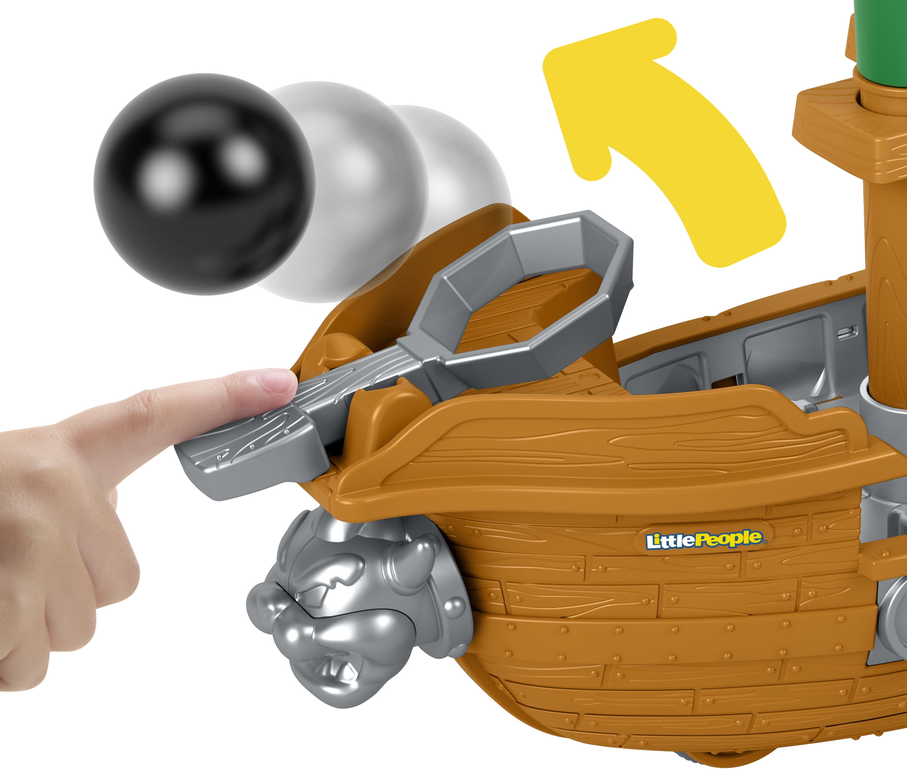 Fisher-Price Little People My Mario Bowser’s Airship & Figure Set Toddler Toy