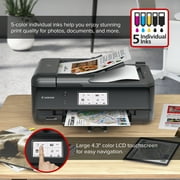 Canon PIXMA TR8622a Printer, Scanner, Copier All-In-One, Wireless Color Inkjet for Home Office Use