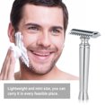 thumbnail image 3 of Navaja de afeitar manual para hombres, diseño seguro y práctico, fabricada en acero inoxidable de alta calidad, ideal para uso personal o en salón., 3 of 6