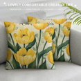 thumbnail image 3 of FUMJ Pillow Covers Spring Flowers Tulip Market Pillows Decorative Throw Pillows Farmhouse Decor for Couch Sofa, 3 of 5