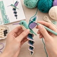thumbnail image 5 of Hummingbird Spiral Hanging Crochet Kit Full DIY Craft Supplies for Christmas Handmade Ornament Comes with Yarn Tools and Detailed Guide (Hummingbird), 5 of 8