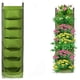 thumbnail image 1 of Nvzi Jardinera colgante vertical para jardín con 7 bolsillos, jardinera vertical para jardín, bolsa para cultivo de plantas para interior y exterior (verde), 1 of 4