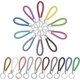 thumbnail image 1 of porte-cls En Cuir Tress 20 Pcs Porte-cls De Voiture Pendentif Porte-cls Pour Hommes Et Femmes Pendentif Cl Multicolor 12 * 3 Cm, 1 of 5