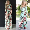 thumbnail image 6 of HAWEE Girls Casual Maxi Floral Dress Long Sleeve Pocket Dresses, 6 of 7