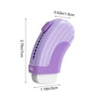 thumbnail image 2 of Hyknon Sliding Retractable Pencil Erasers, Push Pull Antis-Silp Plastic Sleeve Erasers, Cute Ergonomic curved Soft Rubber Eraser, Large Traceless Eraser for Office Drawing Stationery Supplies, Purple, 2 of 6