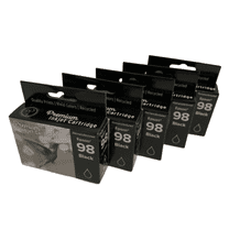 5PK High-Yield Black Ink Cartridge for Epson 98 & 99 T0981 - Fits Epson Artisan 700 710 725 730 800 810 835 837