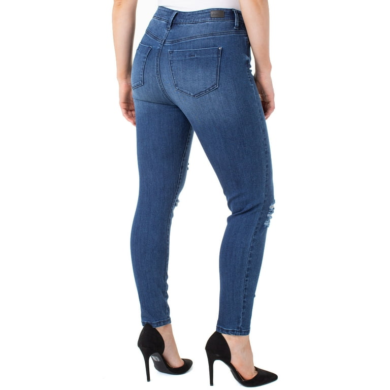 Juniors' High Rise Compression Slimming Jeans 