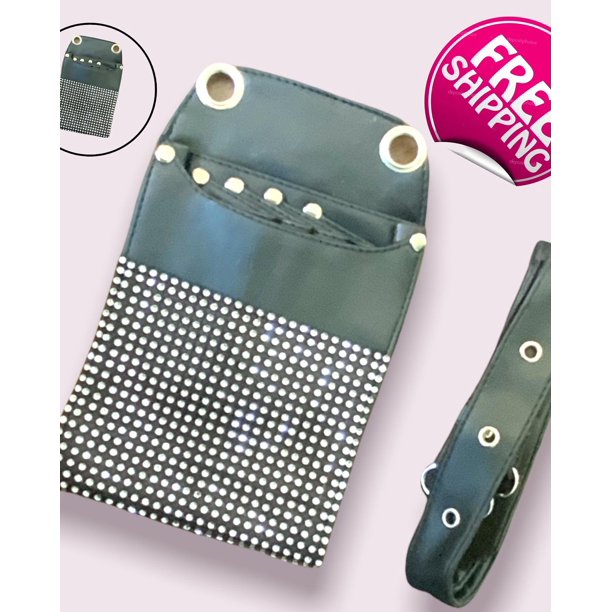 Scissors Pouch PU Leather Salon Barber Hairdressing Scissors Holster Hair Stylist Tools Bag Comb