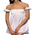 thumbnail image 4 of PENGXIANG Strapless A-Line Dress for Women  Backless Mini Party Dress for Summer, 4 of 9