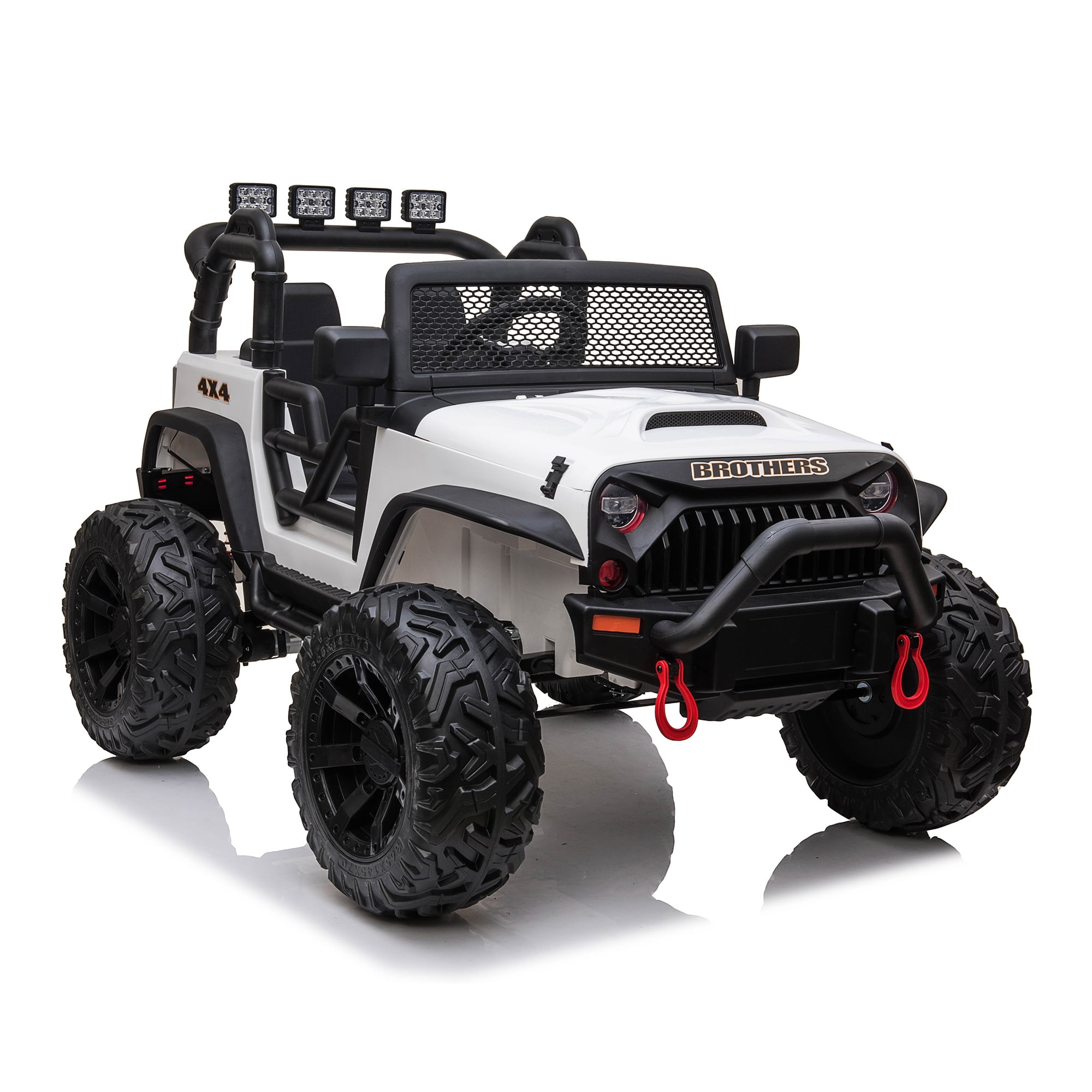 CIPACHO 24V Double Drive Children Ride On Truck Car for Kids with Parent Remote Control, Electron Assisted Steering Wheel, Music Board, Bluetooth, MP3, White CIPACHO 24V Double Drive Children Ride On Truck Car for Kids with Parent Remote Control, Electron Assisted Steering Wheel, Music Board, Bluetooth, MP3, White