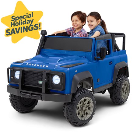 Land Rover Defender Ride-On by KidTrax  24-Volt  2 Riders  Ages 3-7  Blue