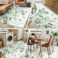 thumbnail image 5 of Area Rugs 2.7'x5', Sage Green Leaves Carpet for Living Room Bedroom Dining Room, Summer Botanical Throw Kitchen Rugs Non Slip Washable Rectangle Indoor Outdoor Rugs, 5 of 8