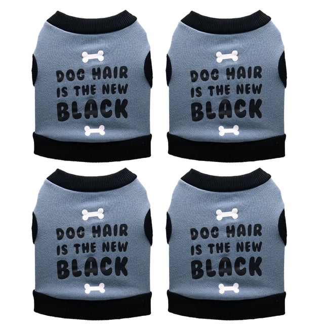 4 piezas Ropa para mascotas Suministros para mascotas Vellón "hueso pequeño" Chaleco para perros pequeños MFZFUKR BST2001003-5