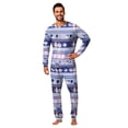 thumbnail image 3 of Matching Halloween Pajamas Set for Whole Family, Breathable Long Sleeve Halloween Family Pajamas with Moon Ghost Pattern, Cozy Family Halloween Pajama Set Sleepwear, 3 of 6