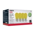 thumbnail image 3 of 4Pk - 1W S14 LED Filament Yellow Transparent Glass Bulb E26 Base 120v, 3 of 4
