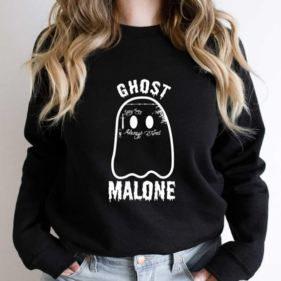 Ghost Malone Funny Music Artist Parody Graphic Tee, Rapper Phantom SW18228 Unisex Sweatshirt, Up to Size 5XL