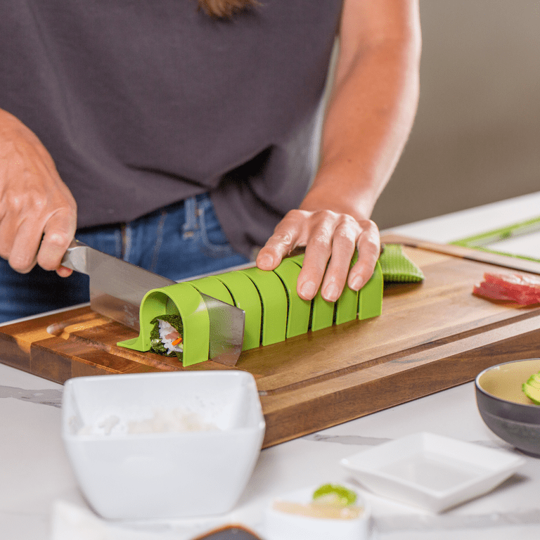 SushiQuik | Sushi Making Kit | Home DIY Perfect For Beginners, Kids, and  Families | Rolling Mat | Rice Paddle Training Frame | Roll Cutter |  Complete