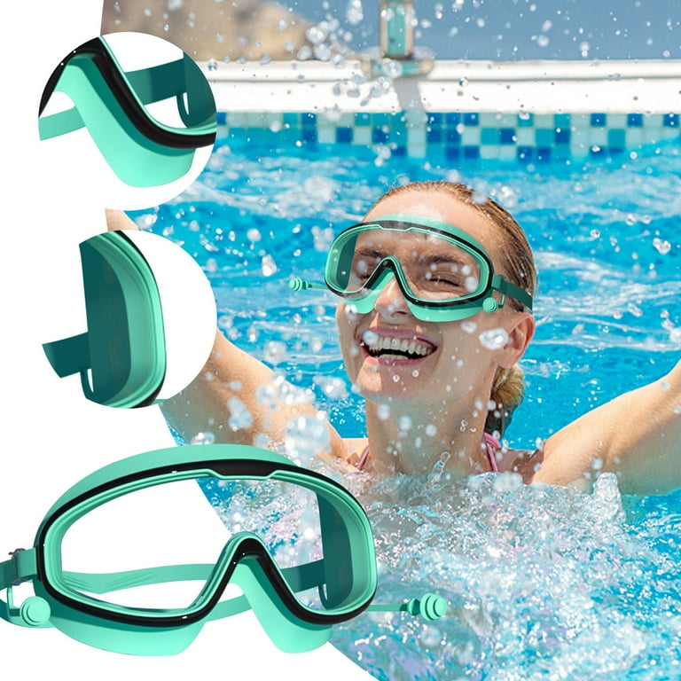 Kids Swim Mask 180 Snorkel Diving Mask Anti Fog Child Swim Goggles with Nose Cover No Leak Swimming Goggles Anti Shattered Lens for Youth 4 15 Walmart