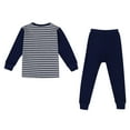 thumbnail image 3 of Soft Blend Kids Pajama Set Two Piece Sleepwear With Short Sleeve Top And Long Pants For Comfortable Nighttime Rest, 3 of 6