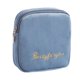 thumbnail image 3 of Bolsa de almacenamiento de toallas sanitarias Flocado Regalo para el primer período Fácil de usar Portátil para el período azul, 3 of 9
