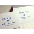 thumbnail image 1 of Pen & Pad Stationers Personalized Bar Mitzvah or Bat Mitzvah Thank You Cards w Envelopes. Two Font Style Options. Blank Inside, Folding Cards. Optnl Return Address Labels (20 Block Style Print), 1 of 3