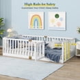 thumbnail image 7 of Montessori Floor Bed with High Rails, Solid Wood Montessori Bed Frame for Kids,, 7 of 7