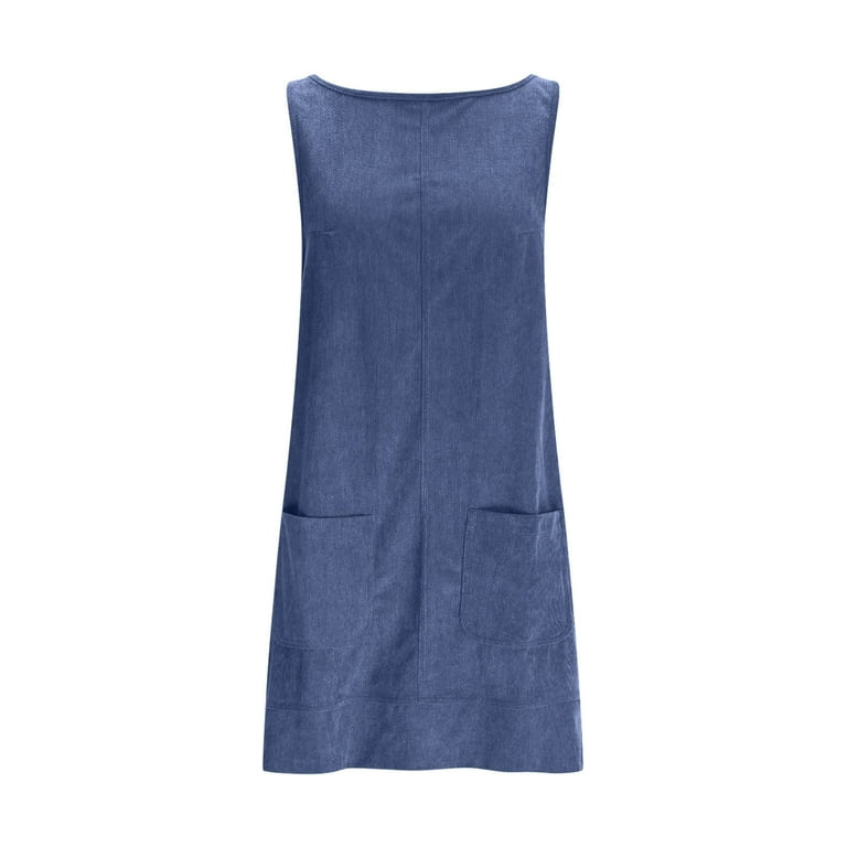 knee length dresses for ladies Organic Corduroy V-Neck Mini Dress main image 1