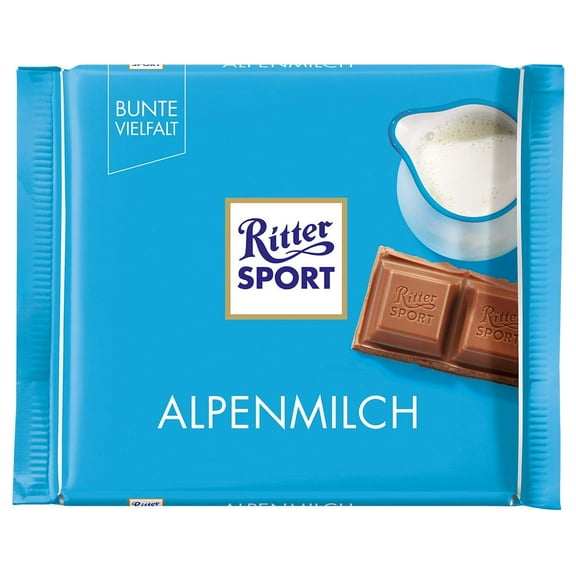 Ritter Sport Alpine Milk Chocolate 3.52 Oz/100g-Pack of 3