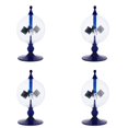 thumbnail image 1 of 4X Radiómetro de Energía Solar Azul, Luz Solar, Energía, Paletas Giratorias, de Viento, Regalo, Decoración de Escritorio para el Hogar, 1 of 5