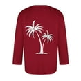thumbnail image 2 of Tawop T Shirts for Man Crew Neck Long Sleeve Pullover Graphic Casual Red 2XL, 2 of 4