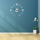 thumbnail image 5 of Sin marco Reloj de pared DIY Números romanos Adhesivo Arte moderno Reloj de pared Silencioso 3D Acrílico Etiqueta Decoraciones para el hogar para el dormitorio de la sala de estar - Plata (GZ-034), 5 of 5