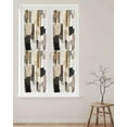 thumbnail image 2 of Window Privacy Film Modern Black Brown Stained Glass Window Film Decorative Sun Block Window Cover Abstract Oil Painting Art Window Clings Static Adhesive Sticker for Bathroom 29.5"x118", 2 of 7