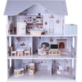 thumbnail image 1 of Kids House Casa de Muñecas de Madera con Muebles Ivonne, Casita de Juguete para Niñas con 15 Muebles y Accesorios, Hermosos Detalles, Amplia y Divertida, Ideal para Muñecas Pequeñas, 1 of 5