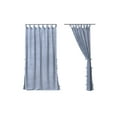 thumbnail image 3 of Chambray Linen Curtain with Tassels 50” Width x 108” Length, 3 of 6