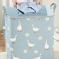 thumbnail image 2 of Armario de almacenamiento Cateissary bolsa de equipaje móvil no tejida para dormitorio organizador de ropa Azul 50*56*50, 2 of 6