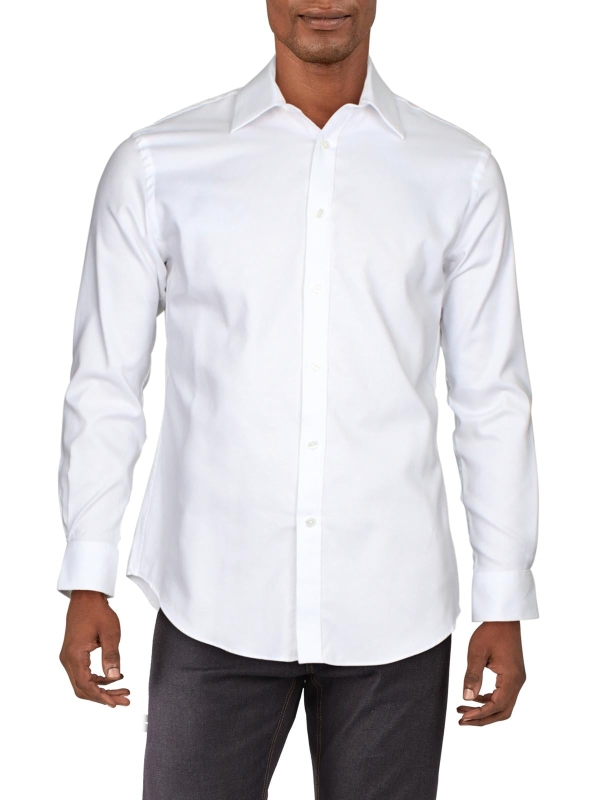 White Collared Dress Shirt 15.5- 32 ...